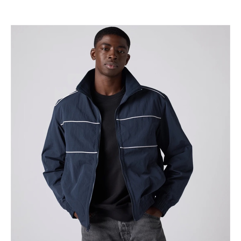 RARE LEVI'S® MEN'S HEIGHTS PIPPING JACKET - BLUE